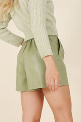 Vegan Leather Fashion Shorts king-general-store-5710.myshopify.com