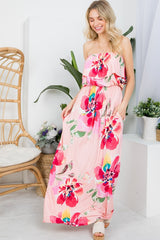 Floral Off Shoulder Maxi Dress