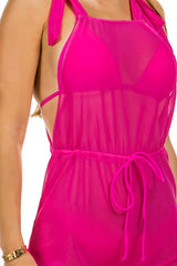 Two Piece Bikini Swimsuit with Jumpsuit Coverup