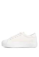 Hyra Solid Flatform Canvas Sneakers king-general-store-5710.myshopify.com