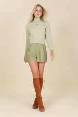 Vegan Leather Fashion Shorts king-general-store-5710.myshopify.com