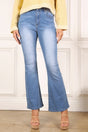 Blue Denim Stretch Flare jeans king-general-store-5710.myshopify.com