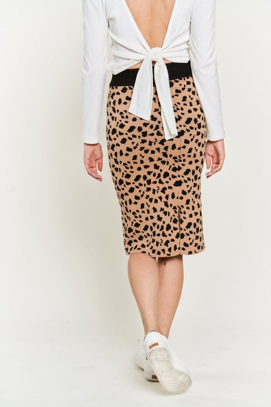 PLUS ANIMAL PRINT SWEATER SKIRT king-general-store-5710.myshopify.com