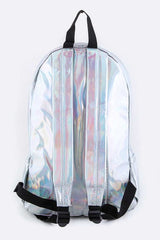 Silver Holographic Color Backpack