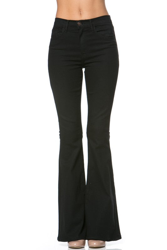 High Waisted Flare Denim Pants king-general-store-5710.myshopify.com