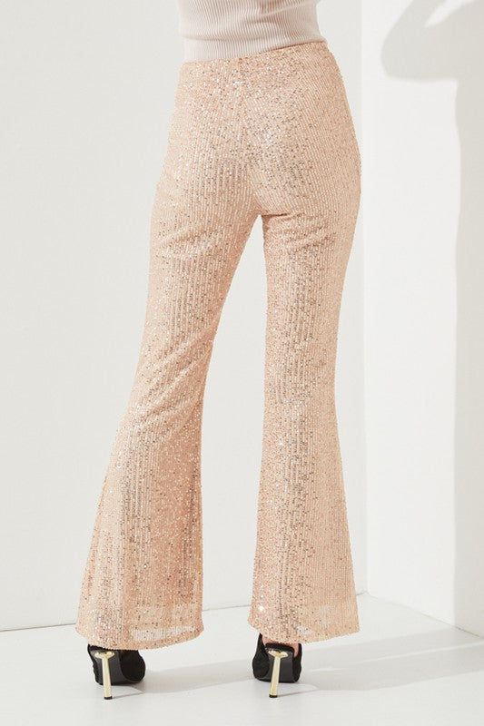 High Waist Flare Leg Sequin Pants king-general-store-5710.myshopify.com