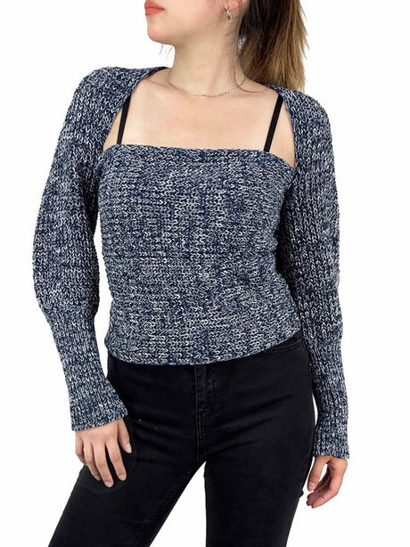 Off Shoulder Wrap Bolero Sweater king-general-store-5710.myshopify.com