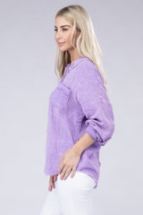 Washed Double Gauze Button Down Shirt king-general-store-5710.myshopify.com