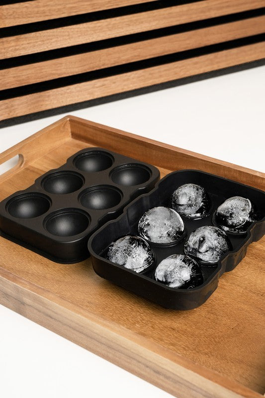 Silicone 6 Ice Ball Mold in Spherical Shape Set