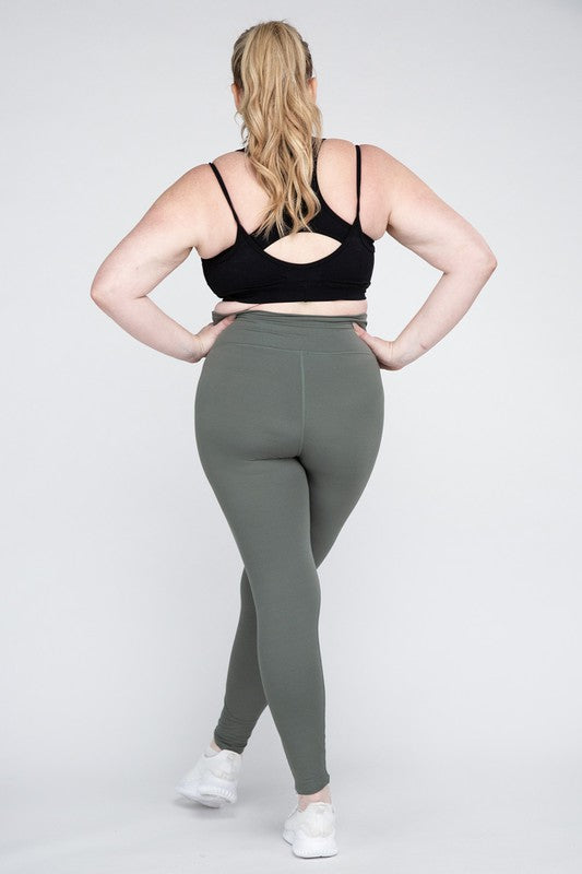 Plus Size V-Waist Full Length Leggings king-general-store-5710.myshopify.com