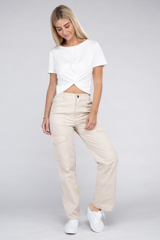 Everyday Wear Elastic-Waist Cargo Pants king-general-store-5710.myshopify.com