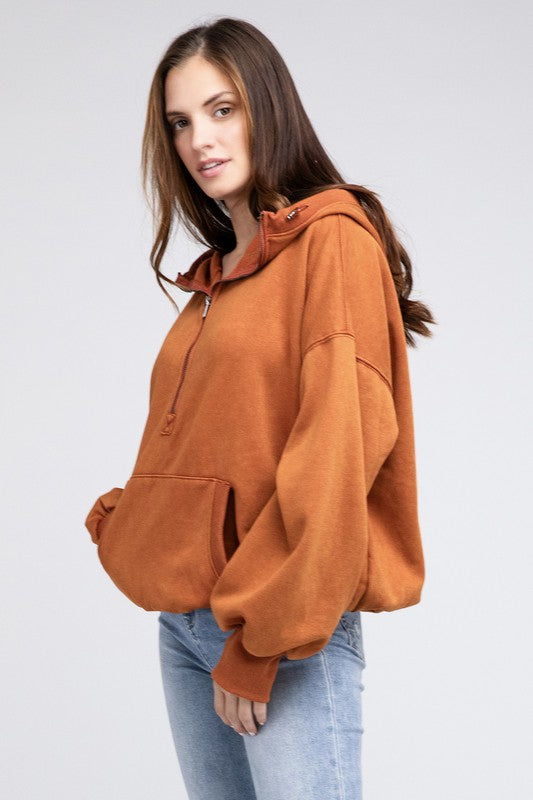 Stitch Detailed Elastic Hem Hoodie king-general-store-5710.myshopify.com