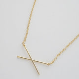 X Bar Necklace king-general-store-5710.myshopify.com