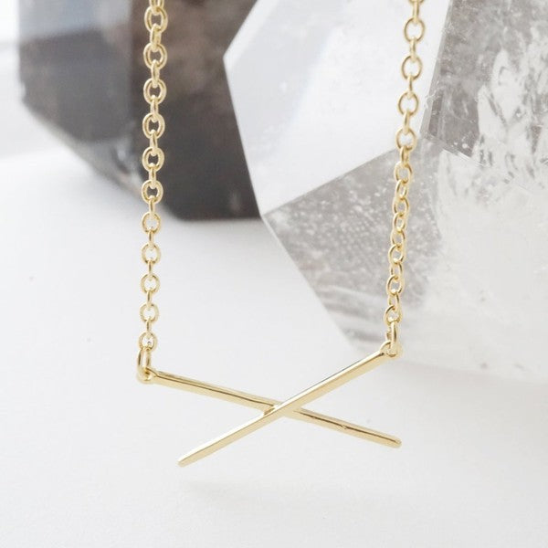 X Bar Necklace king-general-store-5710.myshopify.com