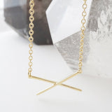 X Bar Necklace king-general-store-5710.myshopify.com