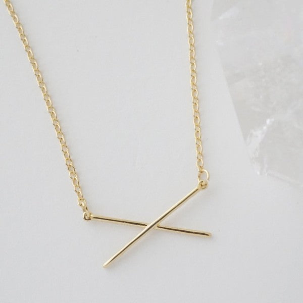 X Bar Necklace king-general-store-5710.myshopify.com