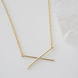 X Bar Necklace king-general-store-5710.myshopify.com