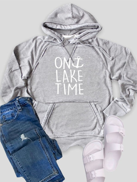 On Lake Time Plus Size Vintage Hoodie king-general-store-5710.myshopify.com