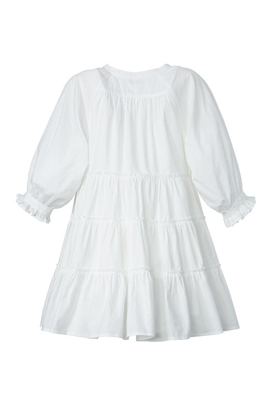 Tiered Mini Dress with Tassel king-general-store-5710.myshopify.com