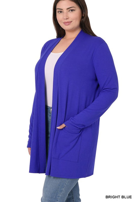 Plus Slouchy Pocket Open Cardigan king-general-store-5710.myshopify.com