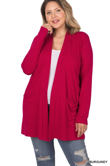 Plus Slouchy Pocket Open Cardigan king-general-store-5710.myshopify.com