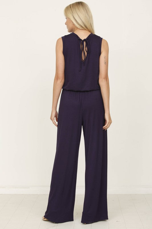 Solid Drawstring Pocket Jumpsuit king-general-store-5710.myshopify.com