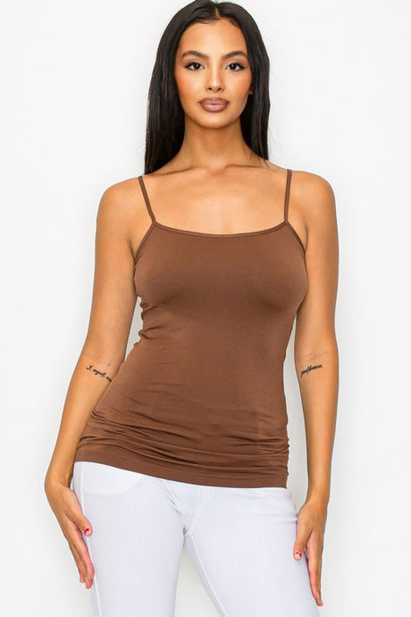 Regular Longline Hem Seamless Cami Tank Top