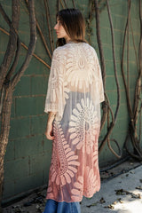 Ombre Bohemian Lace Kimono