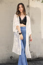 Contrast Mesh Cotton Lace Kimono king-general-store-5710.myshopify.com