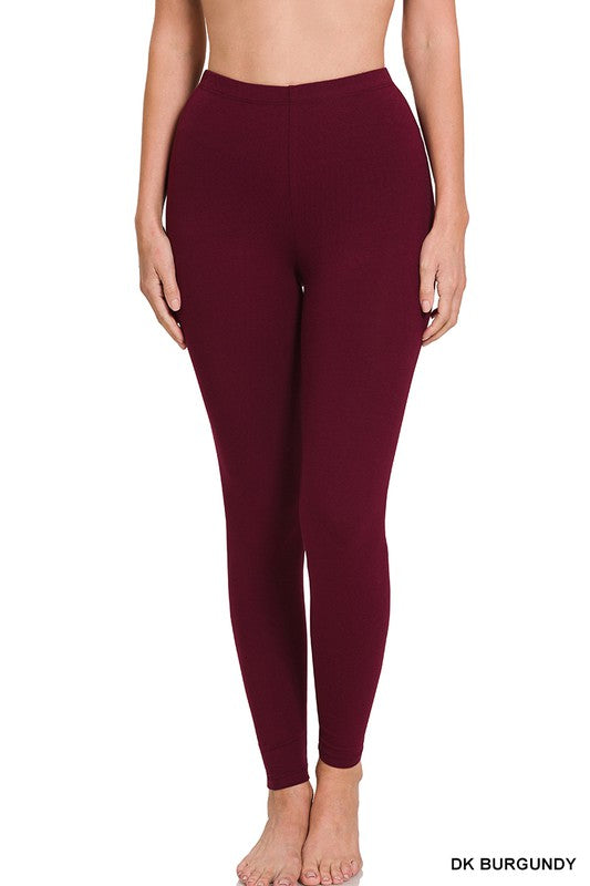 Premium Cotton Full-Length Leggings king-general-store-5710.myshopify.com