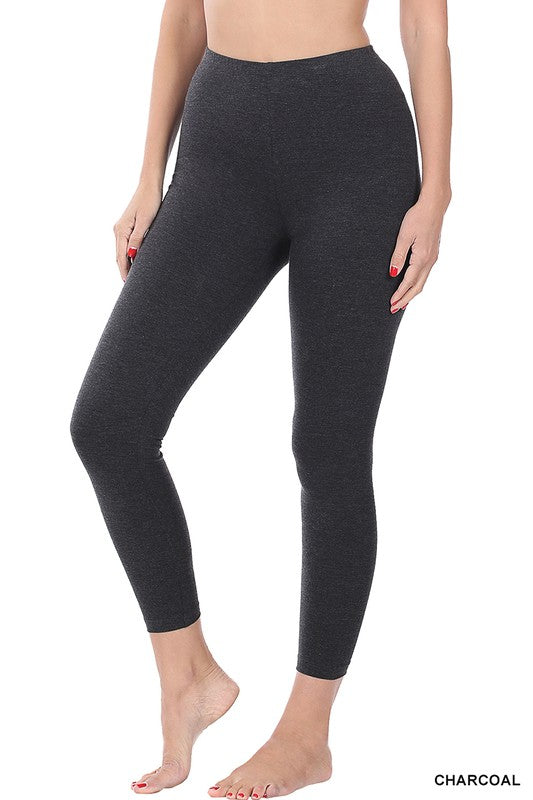 Premium Cotton Full-Length Leggings king-general-store-5710.myshopify.com