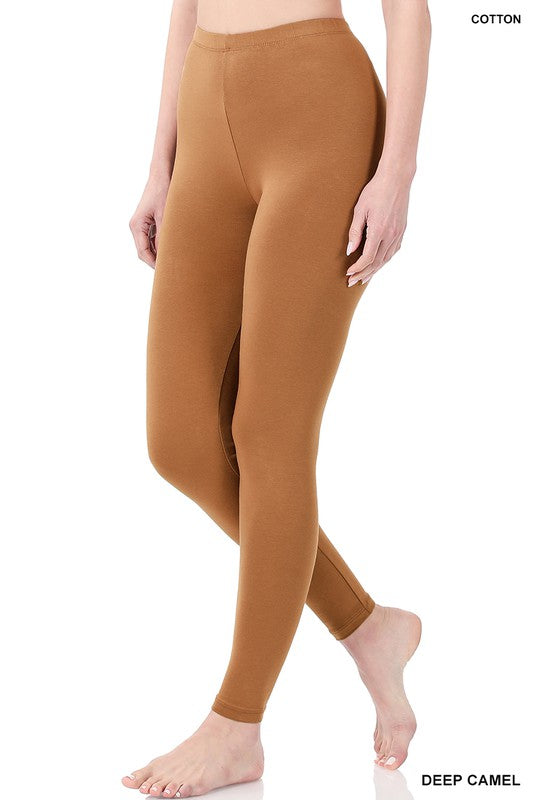 Premium Cotton Full-Length Leggings king-general-store-5710.myshopify.com