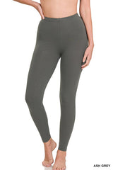 Premium Cotton Full-Length Leggings king-general-store-5710.myshopify.com