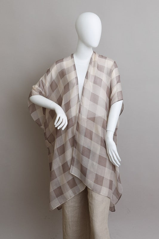 Lightweight Buffalo Check Kimono king-general-store-5710.myshopify.com