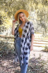 Lightweight Buffalo Check Kimono king-general-store-5710.myshopify.com