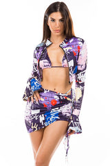 Purple Bikini 4 Piece Swimwear Set king-general-store-5710.myshopify.com