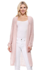 Summer Cool Open Front Hoodie Long Cardigan king-general-store-5710.myshopify.com