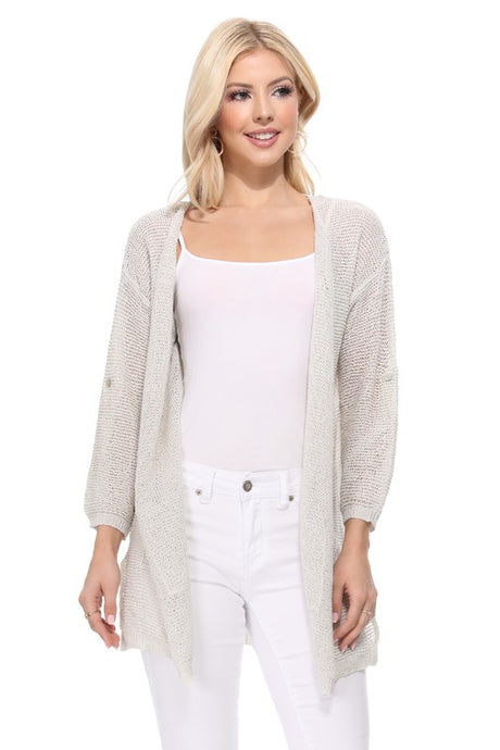 SS See Through Stitch Sweater Long Cardigan king-general-store-5710.myshopify.com