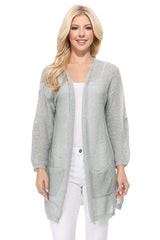 SS See Through Stitch Sweater Long Cardigan king-general-store-5710.myshopify.com