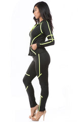 Black & Lime Track Pants set king-general-store-5710.myshopify.com