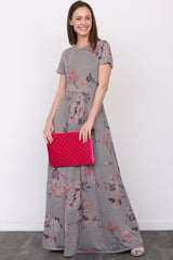 Short Sleeve Floral Maxi Dress king-general-store-5710.myshopify.com