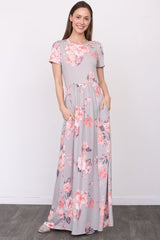 Short Sleeve Floral Maxi Dress king-general-store-5710.myshopify.com