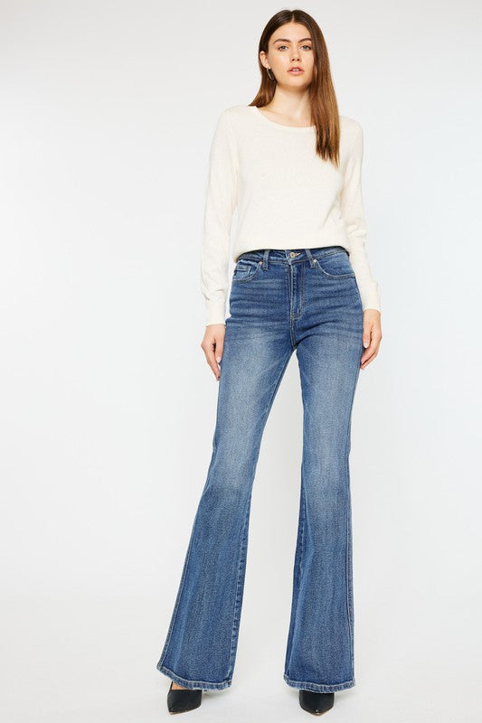 High Rise Flare Jeans king-general-store-5710.myshopify.com