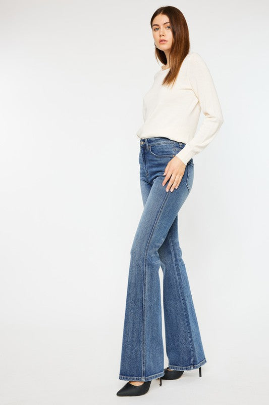 High Rise Flare Jeans king-general-store-5710.myshopify.com