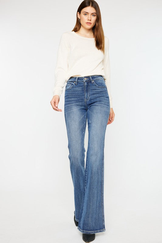 High Rise Flare Jeans king-general-store-5710.myshopify.com