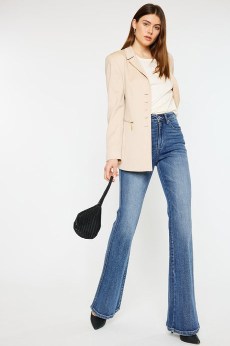 High Rise Flare Jeans king-general-store-5710.myshopify.com