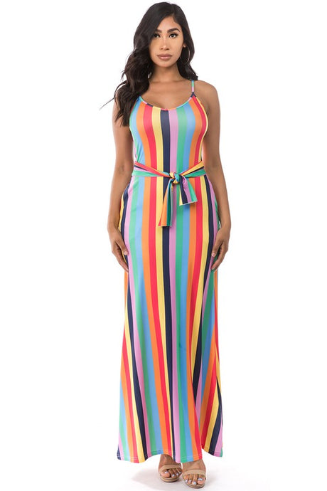Rainbow Sleeveless Maxi Dress king-general-store-5710.myshopify.com