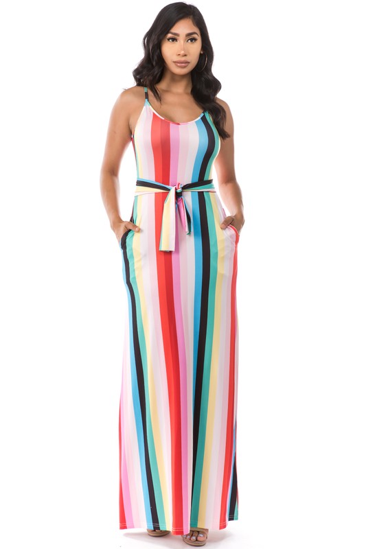 Multi Print Sleeveless Maxi Dress king-general-store-5710.myshopify.com