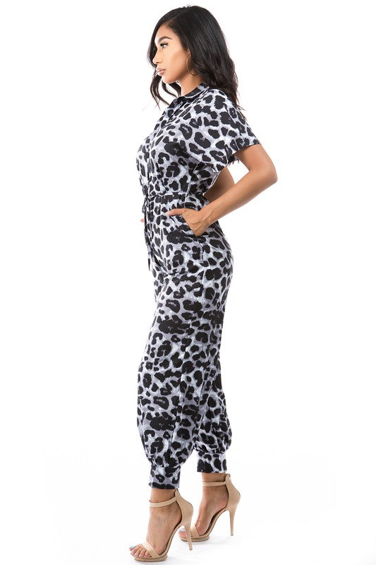 Black Leopard Jumpsuit king-general-store-5710.myshopify.com