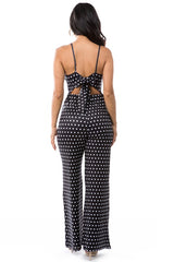 Black Jumpsuit with White Polka Dot king-general-store-5710.myshopify.com